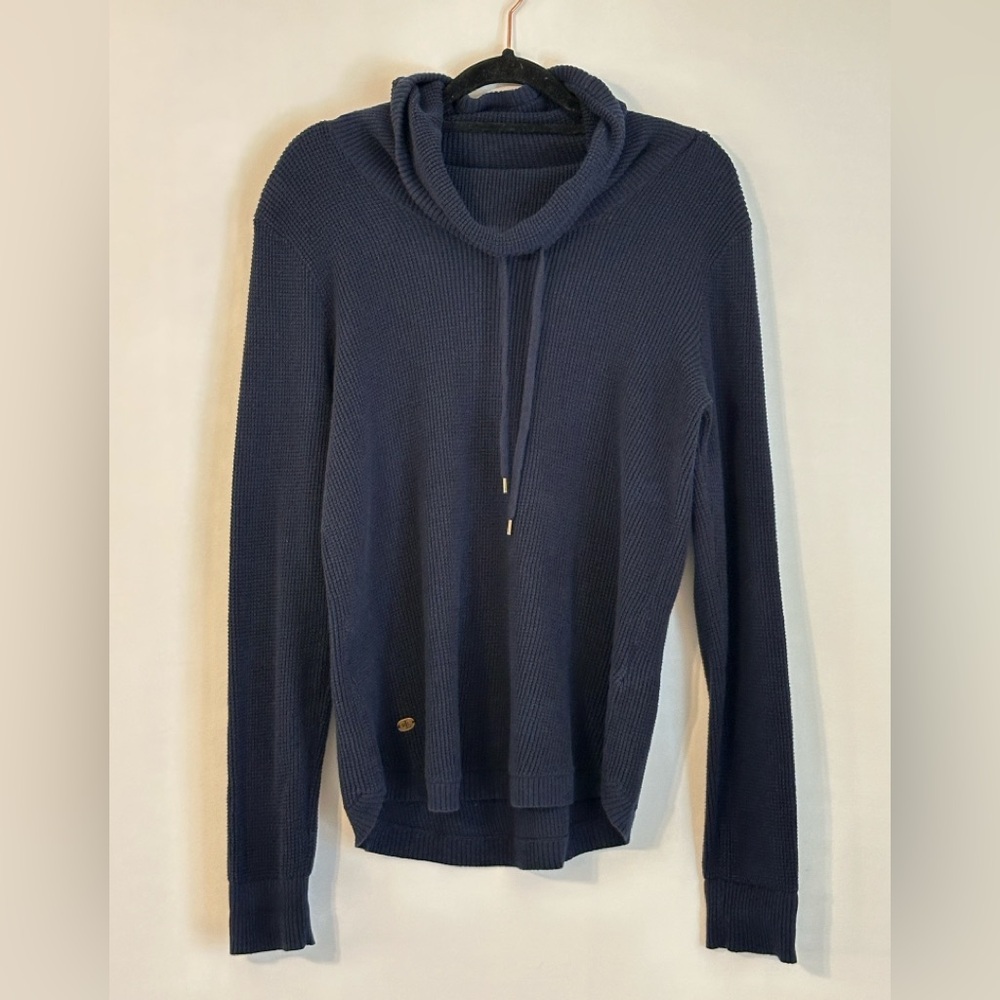 Ralph Lauren Dark Blue Navy Waffle Knit Sweater Pullover Medium